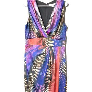 Boston Proper Long Dress Size 14, Lined, Sleeveless, Zip/Hook Closure